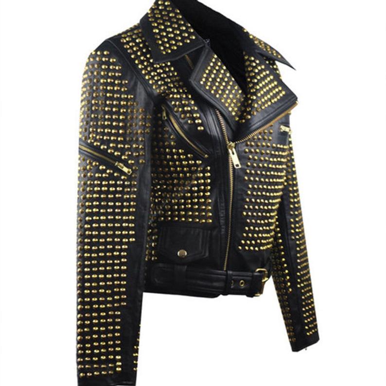 New Mens Handmade Personalized Leather Jacket Zipper Short Jacket ...