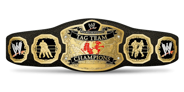 WWE World Wrestling Tag Team Champions Ship Belt Leather Replica Metal ...