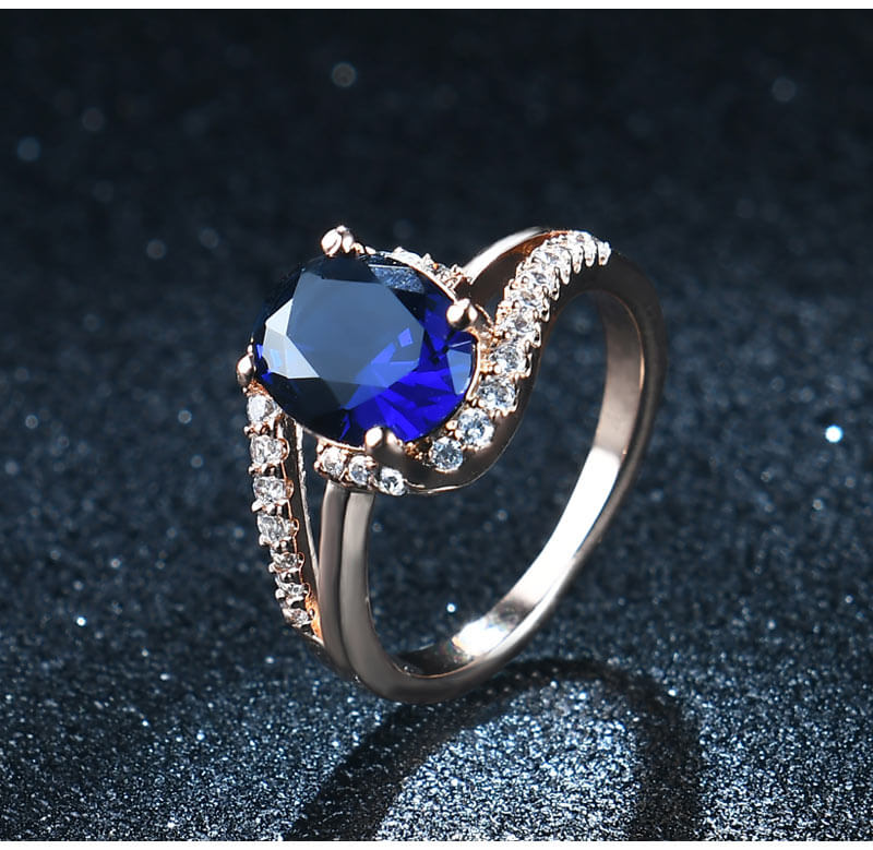 Amazon.com: Gem Stone King 925 Sterling Silver Blue Sapphire Ring For Women  (1.41 Cttw, Center Stone: 6X4MM, Gemstone Birthstone, Available In Size 5,  6, 7, 8, 9) : Clothing, Shoes & Jewelry